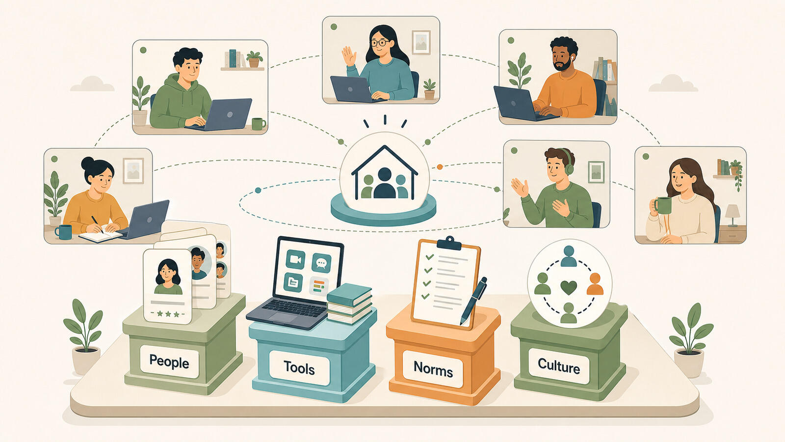 Founders setting up a fully remote company
