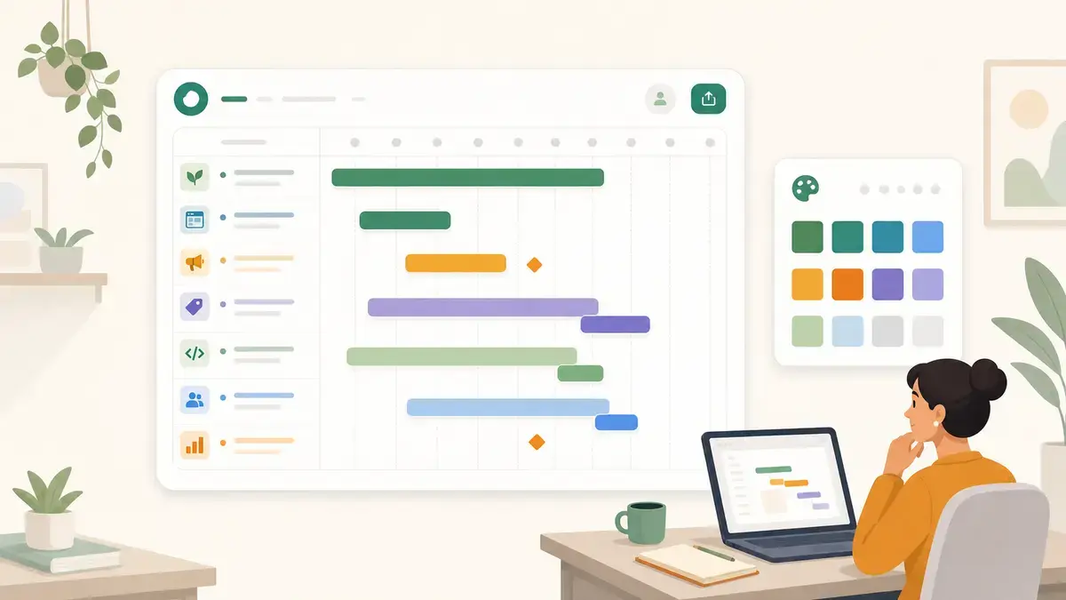 How to make a Gantt chart in Canva