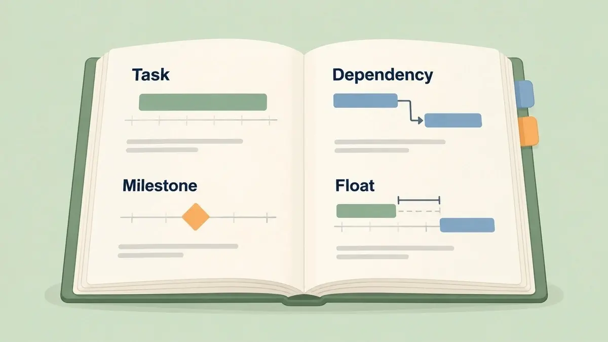Gantt chart terms: 35 definitions with examples