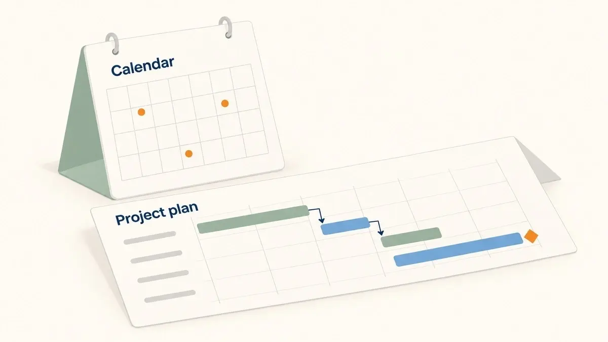 Gantt chart vs calendar: which does your project need?