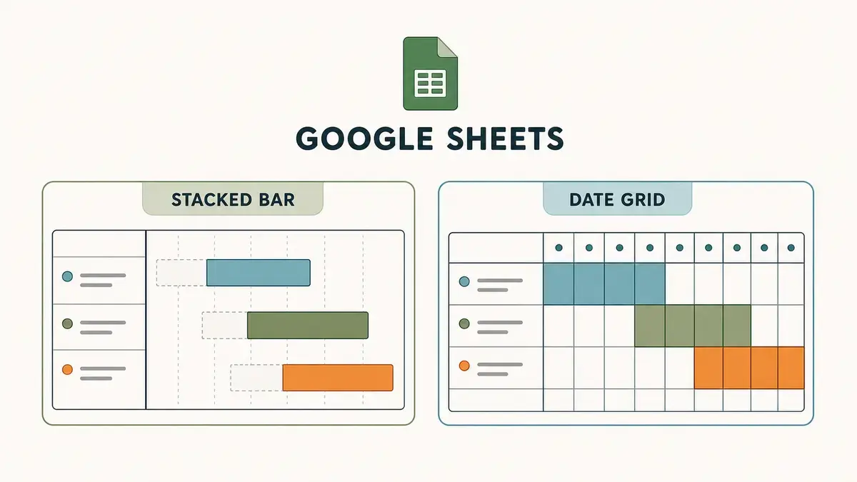 How to make a Gantt chart in Google Sheets