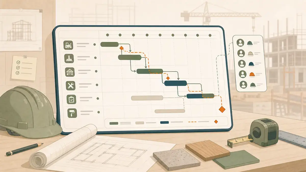Gantt chart software for construction